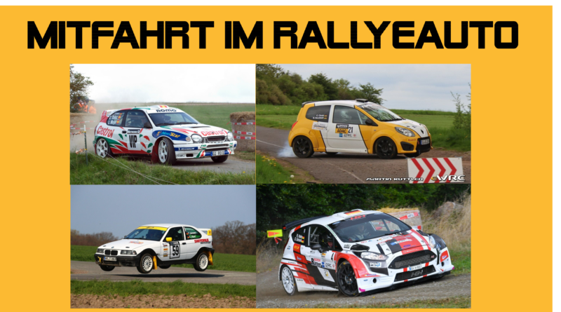 Jetzt mitbieten: Mitfahrt im Rallyeauto beim 1. Autohaus Sindermann Rallyesprint Hünstein am 09. September 2023