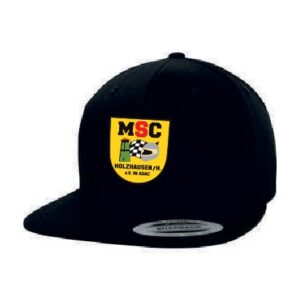Cap mit geradem Schirm und gesticktem Logo