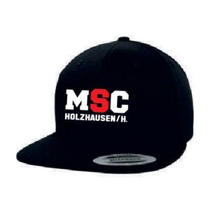 Cap mit geradem Schirm und gesticktem Schriftzug